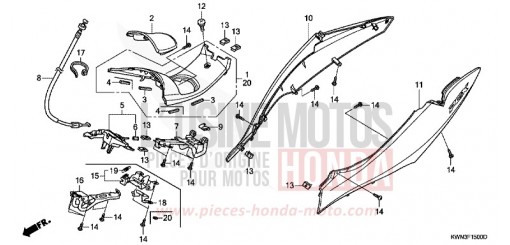 BODY COVER WW125D de 2013